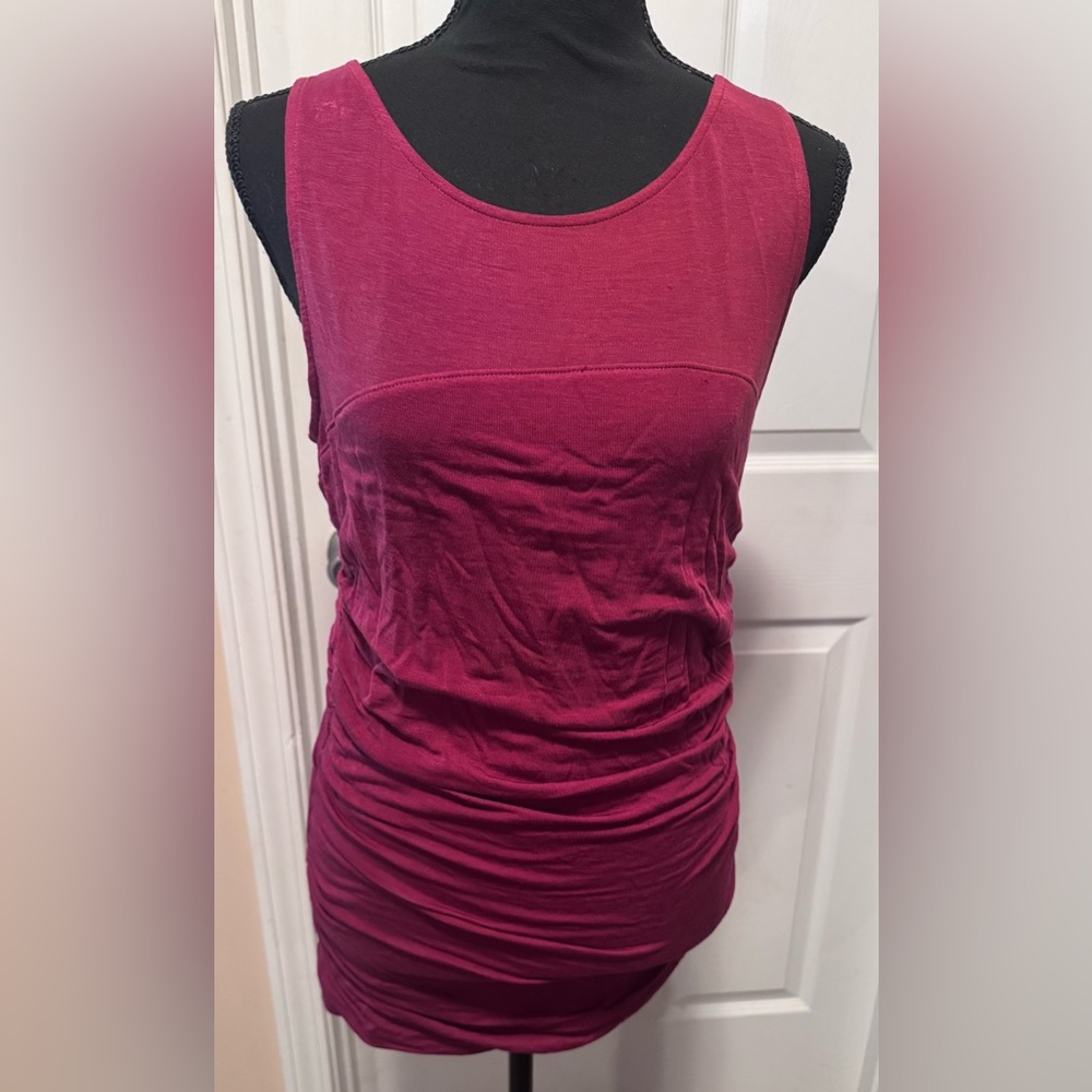 Halogen Burgundy Tank Top